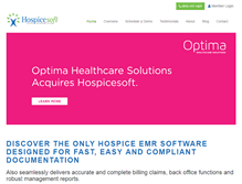 Tablet Screenshot of hospicesoft.com